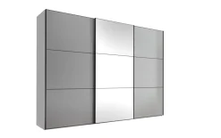Schwebetürenschrank Lento, saphir, 280 x 222 cm, inkl. Zusatzausstattung