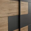 Schwebetürenschrank Linea, Bartex Eiche/graphit, 270 x 211 cm