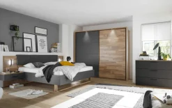 Schwebetürenschrank Rivoli 494, Montana Oak, graphit, 270 x 210 cm
