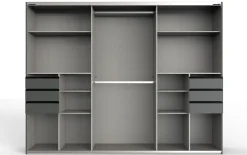 Schwebetürenschrank Saigon, graphit, 273 x 210 cm