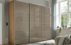 Schwebetürenschrank Studioline, Artisan Eiche-Nachbildung/mocca