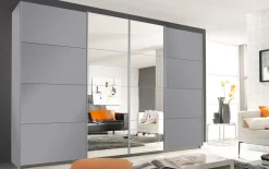 Schwebetürenschrank Syncrono, seidengrau, 316 x 211 cm