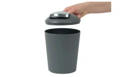 Schwingdeckeleimer Marta in grau, 1,7 l