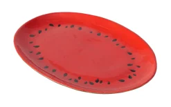 Servierplatte Melone, rot/grün