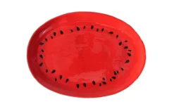 Servierplatte Melone, rot/grün