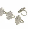 Serviettenringe Lucky, silber, 4er-Set