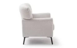 Sessel Amadeo, silber/beige
