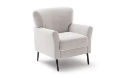 Sessel Amadeo, silber/beige