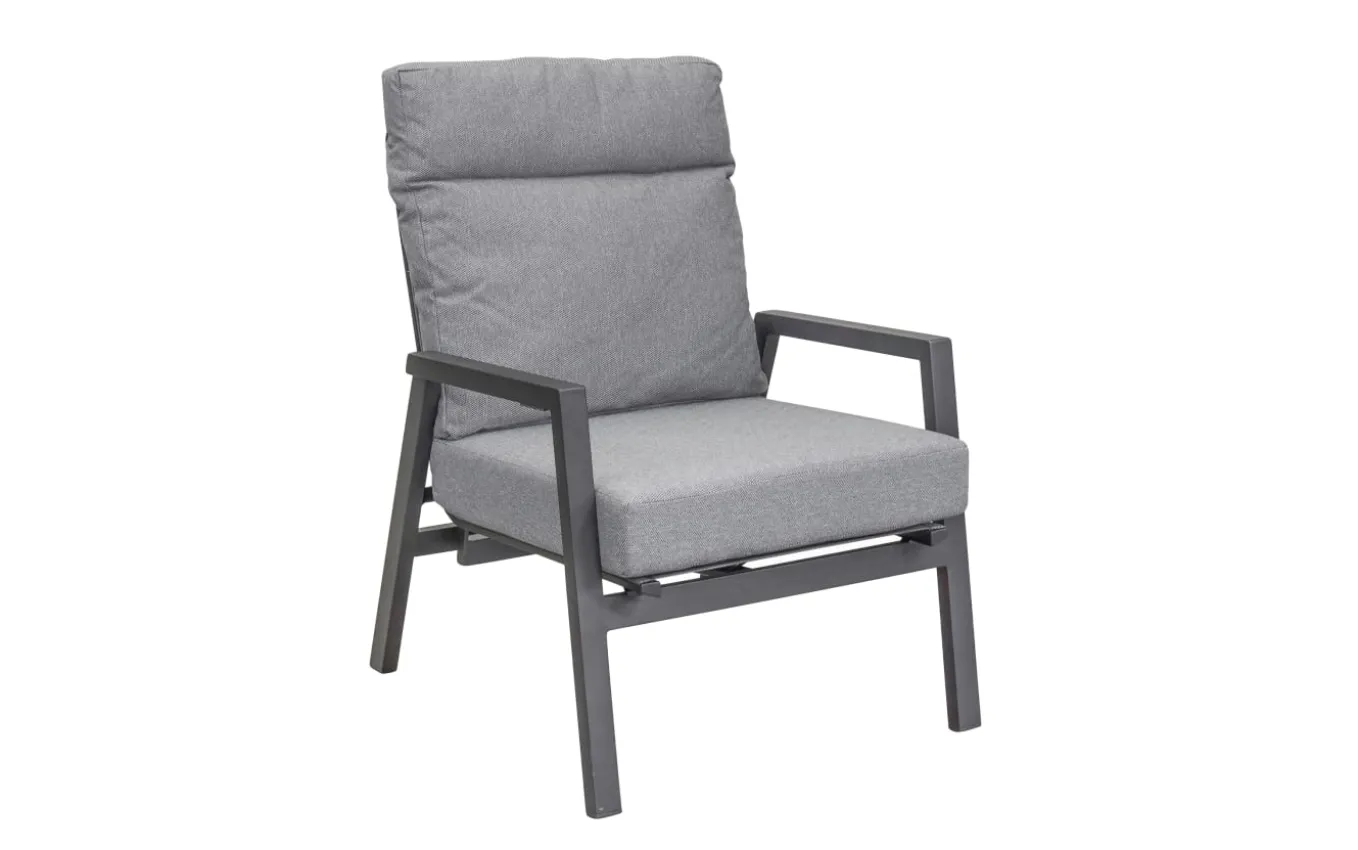 Sessel Sondrino, silber/hellgrau