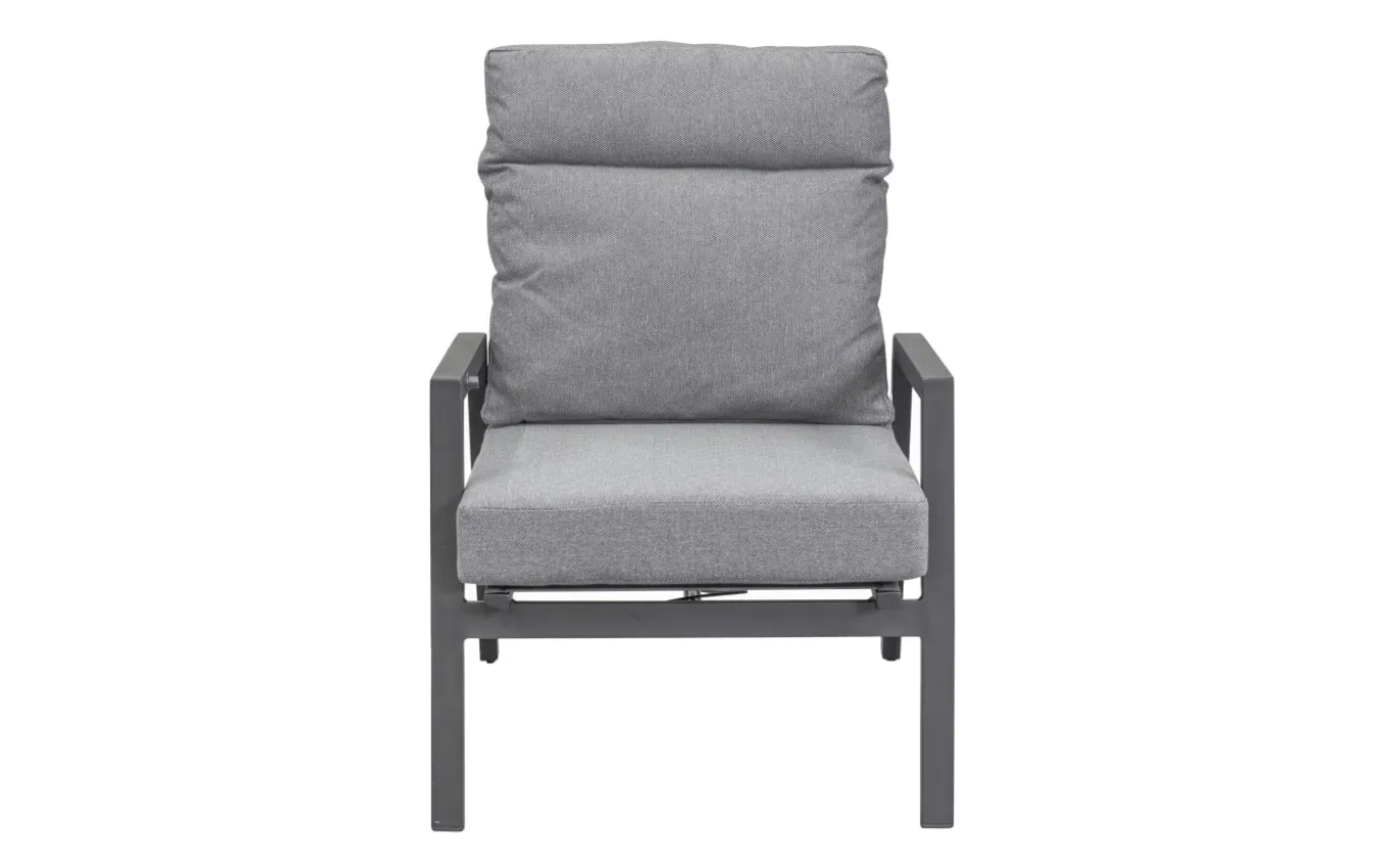 Sessel Sondrino, silber/hellgrau