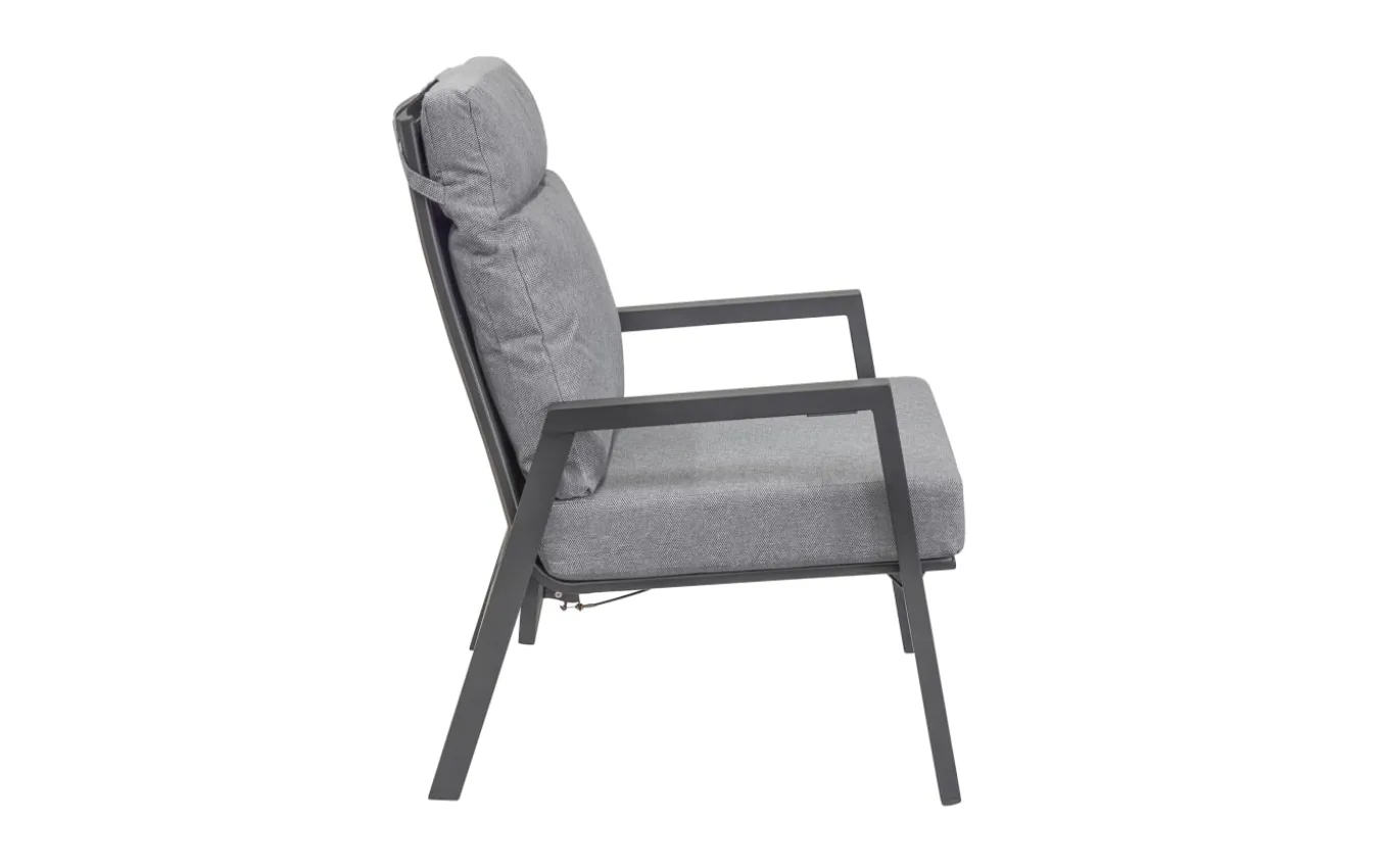 Sessel Sondrino, silber/hellgrau