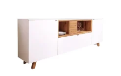 Sideboard Andiamo Home, weiß/Eiche rustico