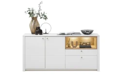 Sideboard Arktis, Eiche/weiß