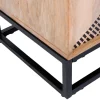 Sideboard Atari, Mangoholz/schwarz, inkl. Softclose Funktion