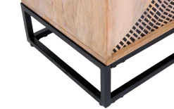Sideboard Atari, Mangoholz/schwarz, inkl. Softclose Funktion