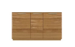Sideboard Bora Oak, Natureiche massiv, inkl. Softclose Funktion