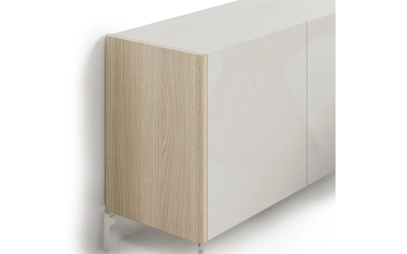 Sideboard Dillon, Eiche Lindberg-Nachbildung/grau
