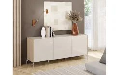 Sideboard Dillon, Eiche Lindberg-Nachbildung/grau