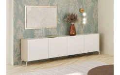 Sideboard Dillon, Eiche Lindberg-Nachbildung/grau