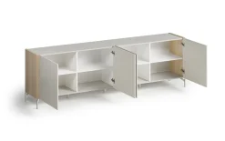 Sideboard Dillon, Eiche Lindberg-Nachbildung/grau