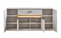 Sideboard Lots, creme/Steinfurnier, inkl. Softclose Funktion