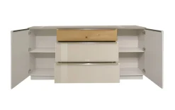 Sideboard Nova, kaschmir/Eiche massiv, inkl. Griffbeleuchtung