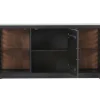 Sideboard Showcase, Akazie/schwarz, inkl. LED-Beleuchtung