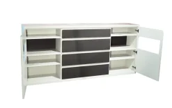 Sideboard Skara, grau/graphit, inkl. Push-to-Open Funktion