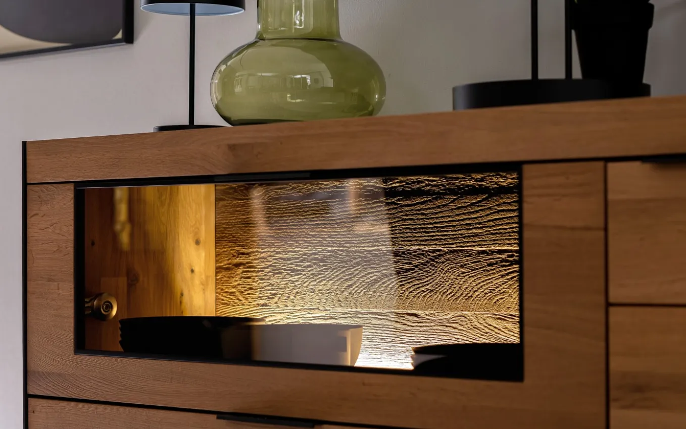 Sideboard Yoris Kerneiche/anthrazit