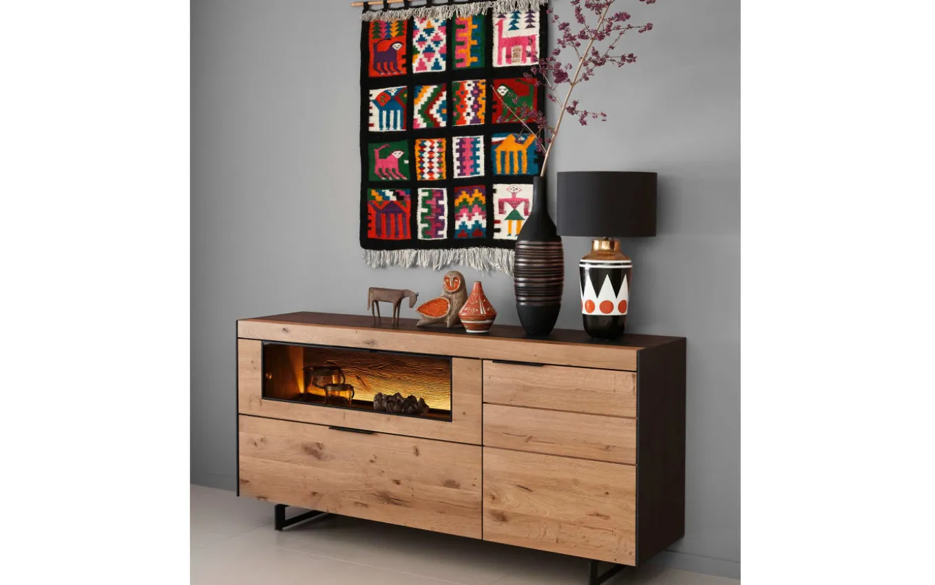 Sideboard Yoris Kerneiche/anthrazit