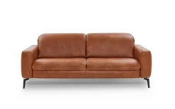 3-Sitzer HU-PC23005, cognac, inkl. Kopfpolsterverstellung