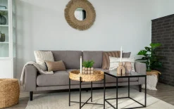 3-Sitzer-Sofa Lido, grau