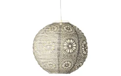 Solar-Laterne, rund, braun, 25 cm