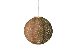 Solar-Laterne, rund, orange, 25 cm