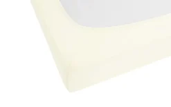 Spannbetttuch, creme, 140 x 200 x 8 cm