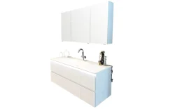 Spiegelschrank A-Plan, weiß, 134 x 70 cm