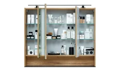 Spiegelschrank Bordeaux, Eiche Halifax-Nachbildung, 103 x 85 cm