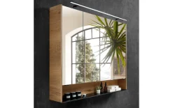 Spiegelschrank Bordeaux, Eiche Halifax-Nachbildung, 103 x 85 cm