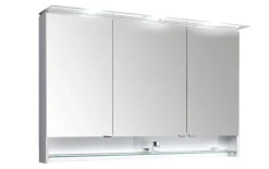 Spiegelschrank Leo Living 116, schneeweiß glanz