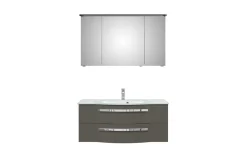 Spiegelschrank mit LED-Beleuchtung, 4005, grau