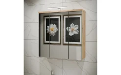 Spiegelschrank Veris, Artisan Eiche-Nachbildung/salbeifarbig