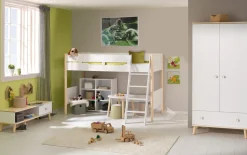 Spielbett Ylvie, kreideweiß/Birke