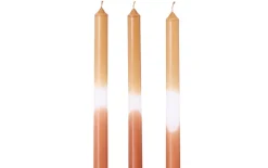 Stabkerzen-3er Set Duo, rot/weiß, 25,5 cm