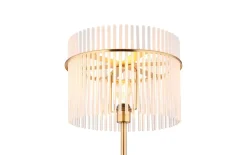 Standleuchte Gorley, goldfarbig, 152 cm