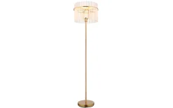 Standleuchte Gorley, goldfarbig, 152 cm