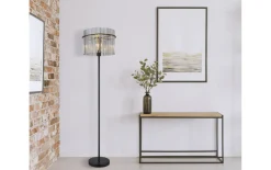 Standleuchte Gorley, schwarz, 152 cm