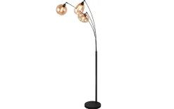 Standleuchte Lumina, amber, 3-flammig