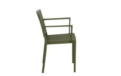 Stapelsessel Lane, mit Armlehnen, olive