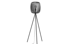 Stehleuchte Romazzina, 1-flammig, schwarz, 140,5 cm