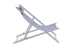 Strandstuhl Juno, blau/weiß, inkl. Kissen